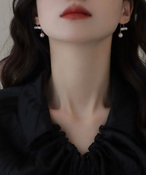 LA VORAGINE(ラ ヴォラジネ)の「金属アレルギー対応エコパールピアス(両耳用)(ピアス(両耳用)・レディース・ゴールド・FREE)」の13枚目の写真