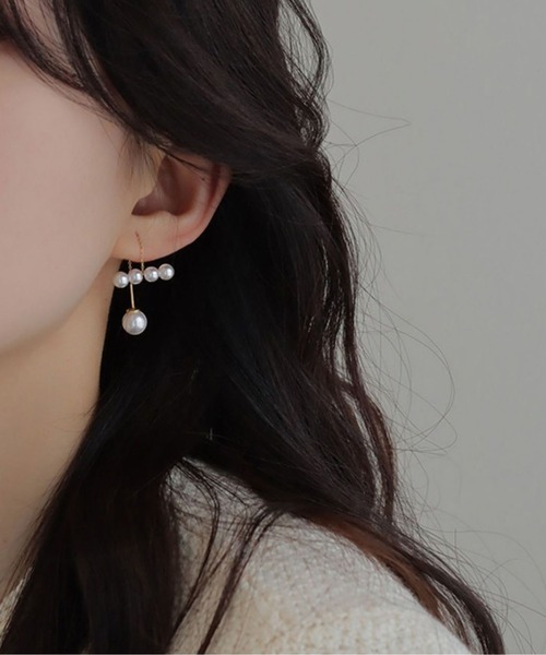 LA VORAGINE(ラ ヴォラジネ)の「金属アレルギー対応エコパールピアス(両耳用)(ピアス(両耳用)・レディース・ゴールド・FREE)」の8枚目の写真