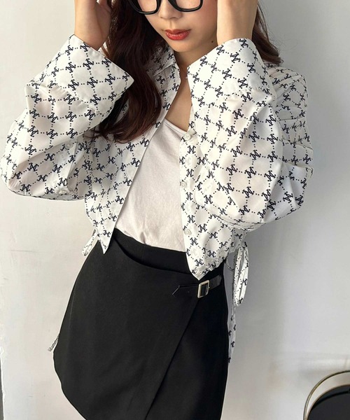 one after another NICE CLAUP（ワンアフターアナザーナイスクラップ）の「サイドベルトミニスカパン（その他パンツ・レディース・ベージュ/チェック/ブラック/ダークブラウン・FREE）」の6枚目の写真