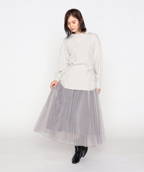 COMME CA MODELS(コムサモデルズ)の「チュールスカート(スカート・レディース・ライトグレー/ブラック/キャメル・FREE)」の6枚目の写真