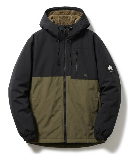 LOGOS（ロゴス）の「2026AW LOGOS/ロゴス 撥水 裏フリース マウンテンパーカー ナイロンジャケット レディース メンズ（ナイロンジャケット・メンズ・ブラック/ベージュ/サンドベージュ/サックスブルー/オリーブ/カーキ/ネイビー/ベージュ系その他/ライトベージュ/マスタード/グリーン系その他/ブルー系その他/ベージュ系その他2・LL/M/L）」の9枚目の写真