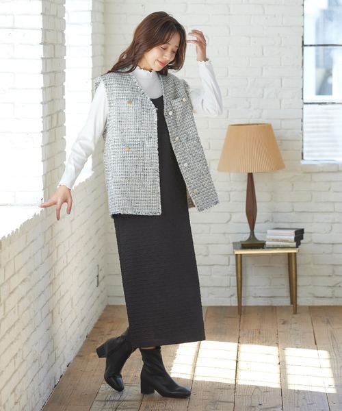 Honeys（ハニーズ）の「ツイードベスト（ベスト）」 - WEAR