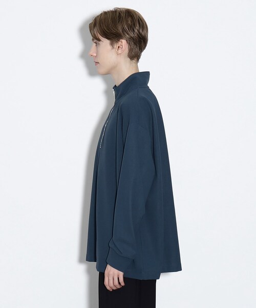 tk.TAKEO KIKUCHI（ティーケータケオキクチ）の「◆ジョーゼットハーフジップカットソー（Tシャツ/カットソー・メンズ・ホワイト/ブラック/ブルー・01/02/03）」の13枚目の写真