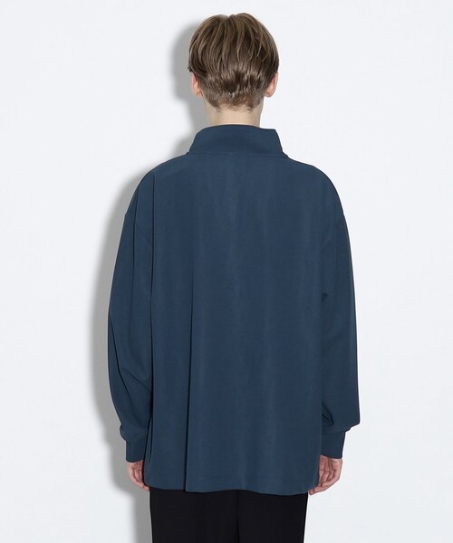 tk.TAKEO KIKUCHI（ティーケータケオキクチ）の「◆ジョーゼットハーフジップカットソー（Tシャツ/カットソー・メンズ・ホワイト/ブラック/ブルー・01/02/03）」の12枚目の写真