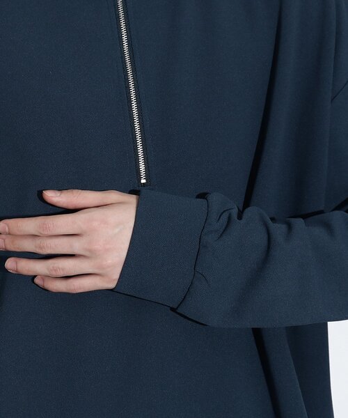 tk.TAKEO KIKUCHI（ティーケータケオキクチ）の「◆ジョーゼットハーフジップカットソー（Tシャツ/カットソー・メンズ・ホワイト/ブラック/ブルー・01/02/03）」の10枚目の写真