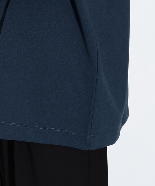 tk.TAKEO KIKUCHI（ティーケータケオキクチ）の「◆ジョーゼットハーフジップカットソー（Tシャツ/カットソー・メンズ・ホワイト/ブラック/ブルー・01/02/03）」の9枚目の写真