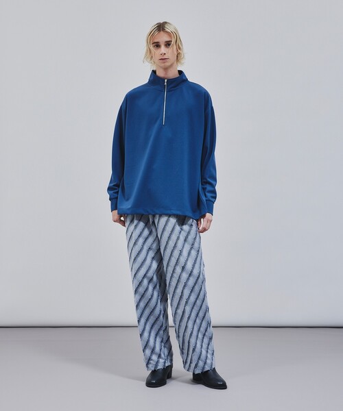 tk.TAKEO KIKUCHI（ティーケータケオキクチ）の「◆ジョーゼットハーフジップカットソー（Tシャツ/カットソー・メンズ・ホワイト/ブラック/ブルー・01/02/03）」の21枚目の写真