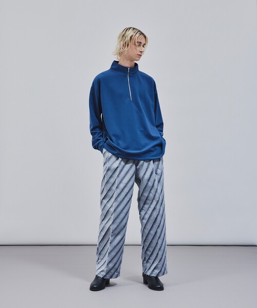 tk.TAKEO KIKUCHI（ティーケータケオキクチ）の「◆ジョーゼットハーフジップカットソー（Tシャツ/カットソー・メンズ・ホワイト/ブラック/ブルー・01/02/03）」の22枚目の写真