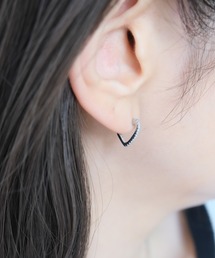 ENOA（エノア）の「ハートジルコニアフープピアス（ピアス（両耳用））」