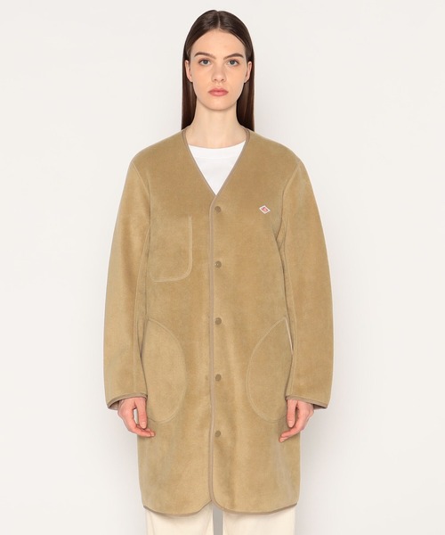 DANTON（ダントン）の「WOMEN'S FLEECE COLLARLESS COAT（ノーカラー