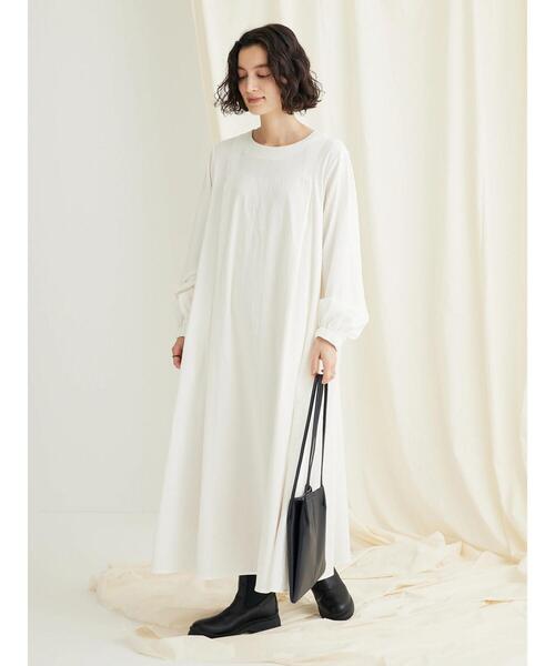 CRAFT STANDARD BOUTIQUE(クラフトスタンダードブティック)の「レーヨンデシンドレッシーワンピース(ワンピース・レディース・オフホワイト/オレンジ/グリーン/ブラック・FREE)」の22枚目の写真