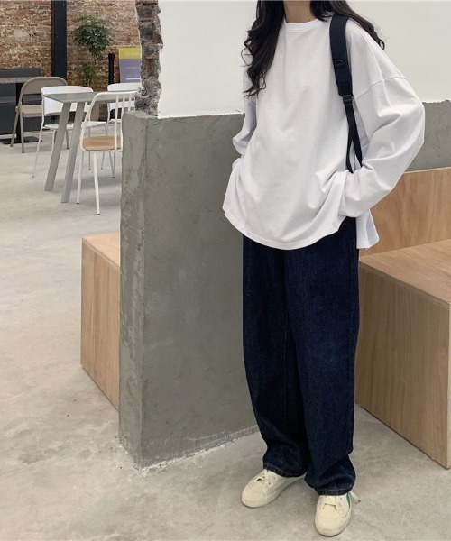 tolene(トレネ)の「サイドスリットロングTシャツ(Tシャツ/カットソー・レディース・ホワイト・FREE)」の5枚目の写真