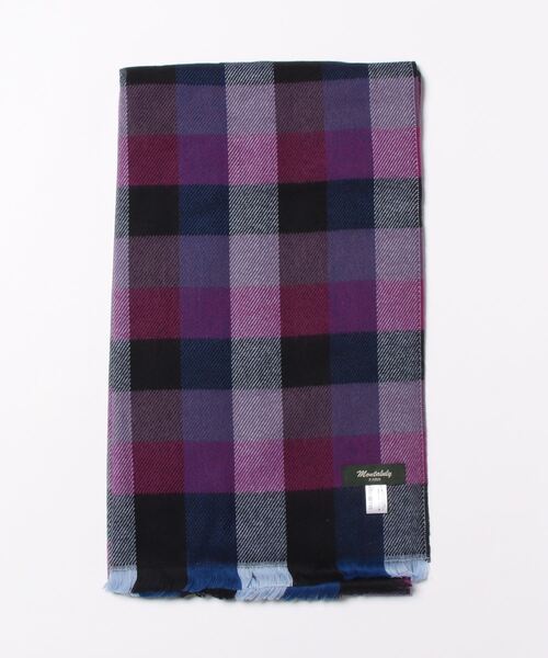 Montaluly（モンタルリー）の「【Montaluly/モンタルリー】チェック柄　ストール　ショール　マフラー　フランス製（ストール/ショール・レディース・グリーン/ベージュ/パープル・FREE）」の10枚目の写真