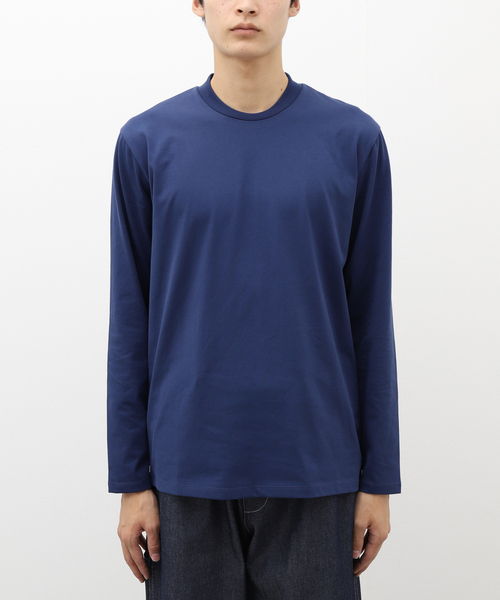 B.C STOCK(ベーセーストック)の「ジャケットTシャツ ロングスリーブ(Tシャツ/カットソー・メンズ・ネイビー/ブラック/ホワイト/ブラウン・SMALL/MEDIUM/LARGE)」の6枚目の写真