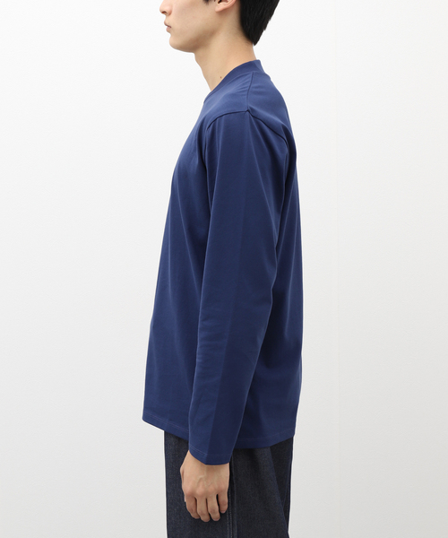 B.C STOCK(ベーセーストック)の「ジャケットTシャツ ロングスリーブ(Tシャツ/カットソー・メンズ・ネイビー/ブラック/ホワイト/ブラウン・SMALL/MEDIUM/LARGE)」の7枚目の写真