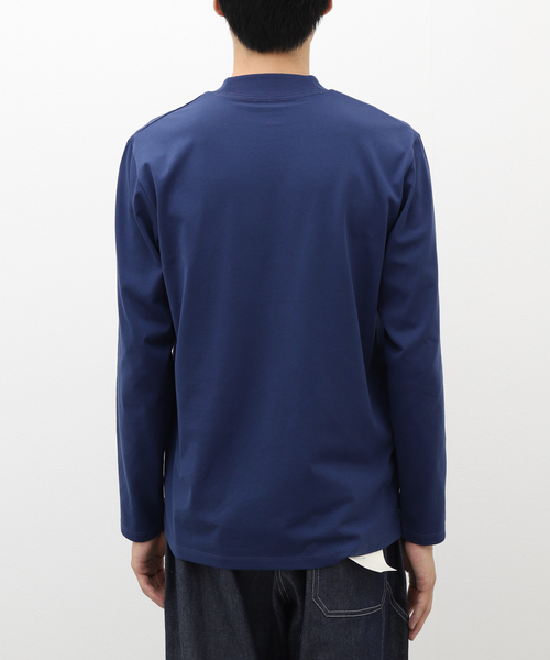 B.C STOCK(ベーセーストック)の「ジャケットTシャツ ロングスリーブ(Tシャツ/カットソー・メンズ・ネイビー/ブラック/ホワイト/ブラウン・SMALL/MEDIUM/LARGE)」の8枚目の写真