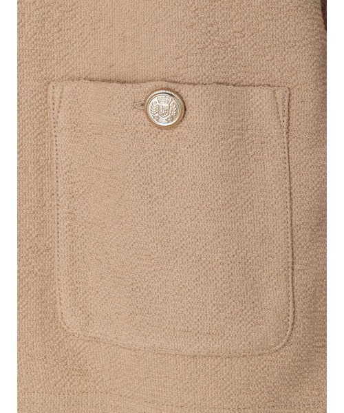 earth music&ecology（アースミュージックアンドエコロジー）の「金釦スラブカーディガン（カーディガン/ボレロ・レディース・ベージュ/ネイビー/ブラック・FREE）」の10枚目の写真