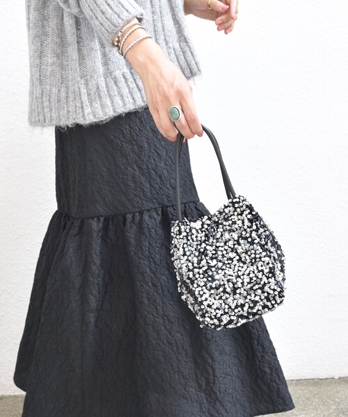 SHIPS any（シップス エニィ）の「SHIPS any: スパンコール 2WAY ショルダー バッグ（ショルダーバッグ・レディース・ブラック/シルバー・ONE SIZE）」の13枚目の写真