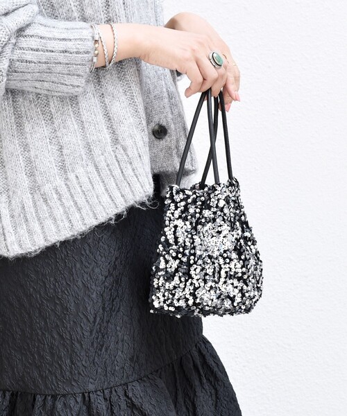 SHIPS any（シップス エニィ）の「SHIPS any: スパンコール 2WAY ショルダー バッグ（ショルダーバッグ・レディース・ブラック/シルバー・ONE SIZE）」の14枚目の写真