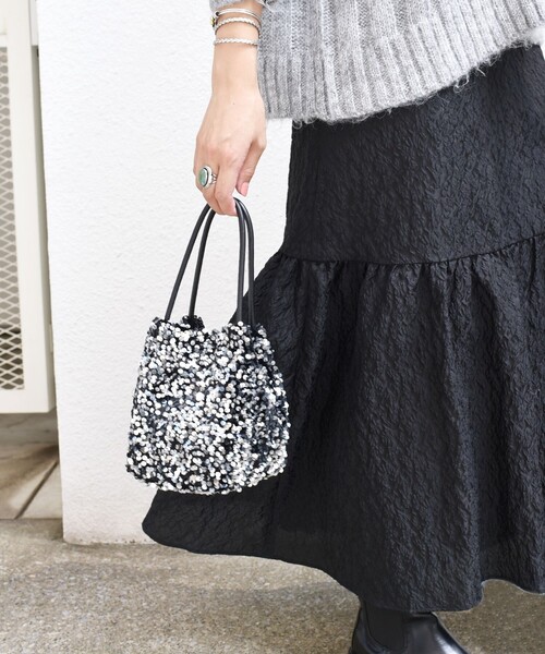 SHIPS any（シップス エニィ）の「SHIPS any: スパンコール 2WAY ショルダー バッグ（ショルダーバッグ・レディース・ブラック/シルバー・ONE SIZE）」の16枚目の写真