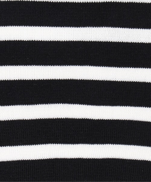 PHILLY（フィリー）の「【PHILLY】ボーダーニットポロ（Tシャツ/カットソー・レディース・ブラウン/ベージュ/ブラック/ネイビー・FREE）」の15枚目の写真