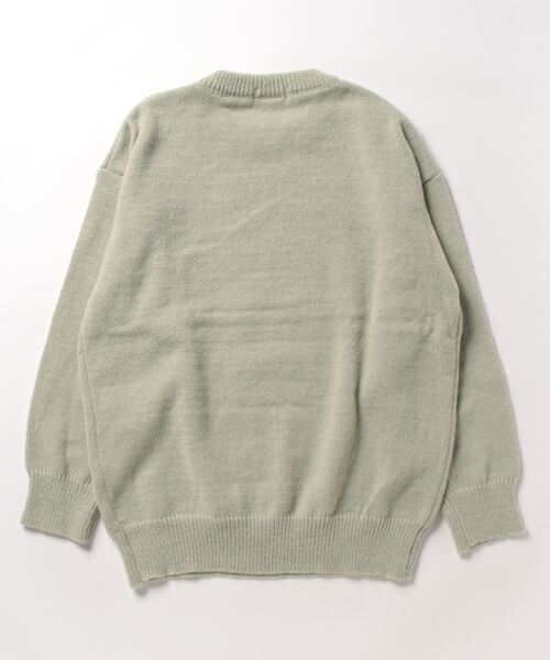 Ressaca(レサーカ)の「オーバーサイズ クルーネックプルオーバーニットセーター(ニット/セーター・メンズ・グリーン/ブラウン/ブラック/アイボリー/ベージュ・XL/M/L)」の18枚目の写真
