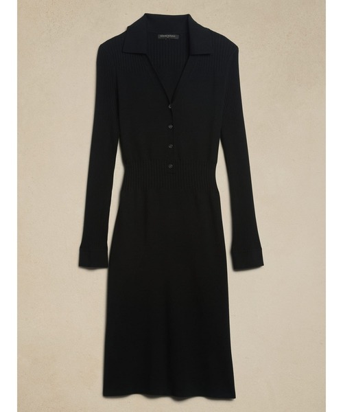 BANANA REPUBLIC FACTORY STORE（バナナリパブリック ファクトリーストア）の「BANANA REPUBLIC FACTORY STORE　　膝丈セーターワンピース（ワンピース・レディース・ブラック/ネイビー・M/S/XS/L）」の5枚目の写真