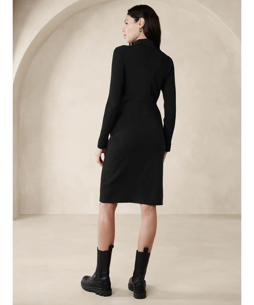 BANANA REPUBLIC FACTORY STORE（バナナリパブリック ファクトリーストア）の「BANANA REPUBLIC FACTORY STORE　　膝丈セーターワンピース（ワンピース・レディース・ブラック/ネイビー・M/S/XS/L）」の7枚目の写真