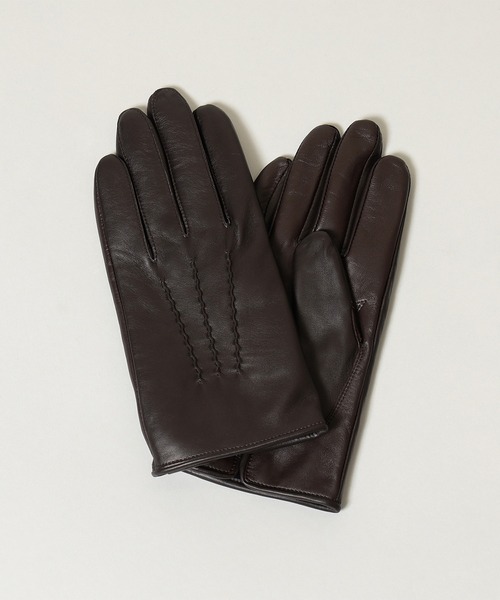 B:MING by BEAMS（ビーミングバイビームス）の「B:MING by BEAMS / レザー グローブ 23AW（タッチパネル対応）（手袋・メンズ・ブラック/ダークブラウン/ネイビー・ONE SIZE）」の3枚目の写真