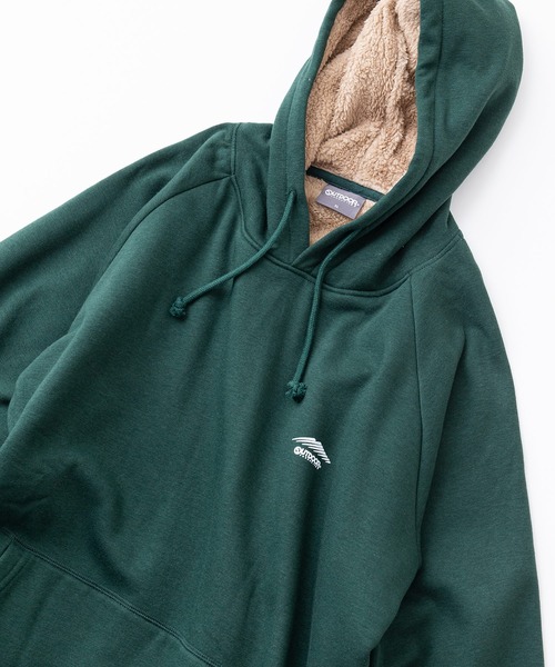 OUTDOOR PRODUCTS（アウトドアプロダクツ）の「【OUTDOOR PRODUCTS/アウトドアプロダクツ】　身頃ボア　ワンポイントブランドロゴ　プルオーバーパーカー（パーカー・メンズ・杢グレー/チャコールグレー/ブラック/ダークグリーン/ベージュ/アイボリー・MEDIUM/LARGE/X-LARGE）」の6枚目の写真