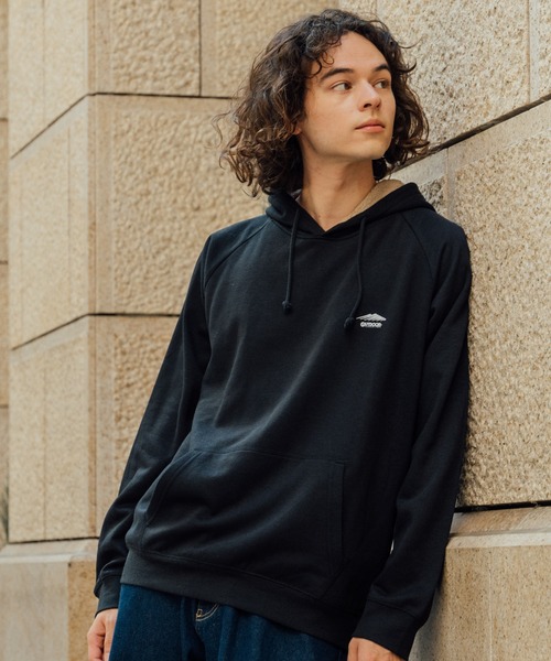 OUTDOOR PRODUCTS（アウトドアプロダクツ）の「【OUTDOOR PRODUCTS/アウトドアプロダクツ】　身頃ボア　ワンポイントブランドロゴ　プルオーバーパーカー（パーカー・メンズ・杢グレー/チャコールグレー/ブラック/ダークグリーン/ベージュ/アイボリー・MEDIUM/LARGE/X-LARGE）」の12枚目の写真