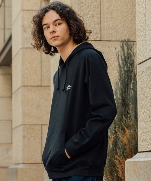 OUTDOOR PRODUCTS（アウトドアプロダクツ）の「【OUTDOOR PRODUCTS/アウトドアプロダクツ】　身頃ボア　ワンポイントブランドロゴ　プルオーバーパーカー（パーカー・メンズ・杢グレー/チャコールグレー/ブラック/ダークグリーン/ベージュ/アイボリー・MEDIUM/LARGE/X-LARGE）」の8枚目の写真