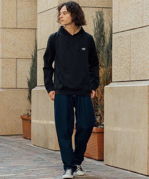 OUTDOOR PRODUCTS（アウトドアプロダクツ）の「【OUTDOOR PRODUCTS/アウトドアプロダクツ】　身頃ボア　ワンポイントブランドロゴ　プルオーバーパーカー（パーカー・メンズ・杢グレー/チャコールグレー/ブラック/ダークグリーン/ベージュ/アイボリー・MEDIUM/LARGE/X-LARGE）」の13枚目の写真