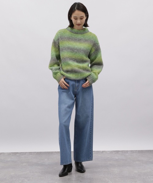 LAKOLE（ラコレ）の「グラデーションニットプルオーバー / 982199（ニット/セーター・レディース・ブルー/マルチ/レッド/グリーン・MEDIUM/SMALL）」の12枚目の写真