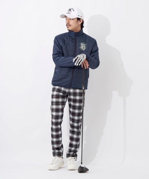 FILA GOLF(フィラゴルフ )の「【FILA GOLF:フィラゴルフ】FILA GOLF メンズ ボンディングパンツ|防風 / 保温 ゴルフ(その他パンツ・メンズ・ホワイト/ブラック/ネイビー/ブラック×グレー・MEDIUM/LARGE/X-LARGE)」の6枚目の写真