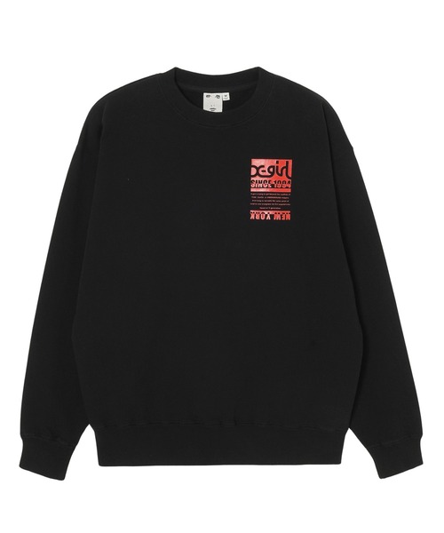 X-girl(エックスガール)の「BICOLOR BOX LOGO SWEAT TOP(スウェット・レディース・アッシュ/ピンク/ブラック・S/XL/L/M)」の4枚目の写真