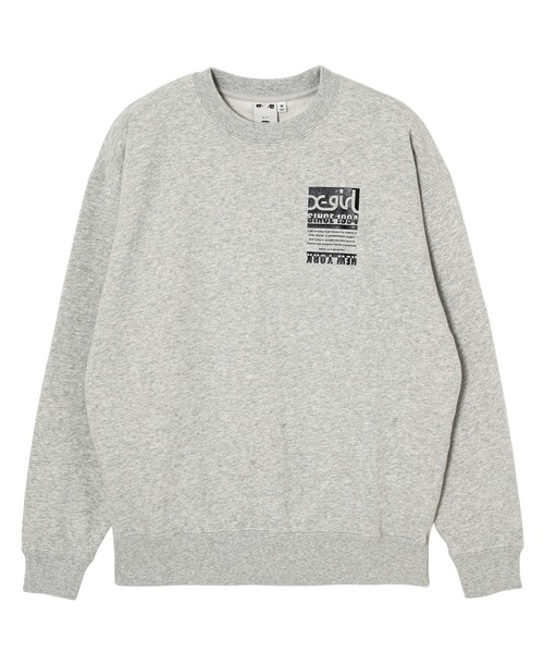 X-girl(エックスガール)の「BICOLOR BOX LOGO SWEAT TOP(スウェット・レディース・アッシュ/ピンク/ブラック・S/XL/L/M)」の6枚目の写真