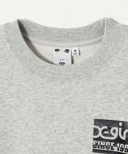 X-girl(エックスガール)の「BICOLOR BOX LOGO SWEAT TOP(スウェット・レディース・アッシュ/ピンク/ブラック・S/XL/L/M)」の8枚目の写真