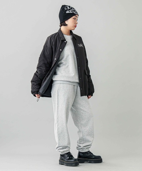 X-girl(エックスガール)の「BICOLOR BOX LOGO SWEAT TOP(スウェット・レディース・アッシュ/ピンク/ブラック・S/XL/L/M)」の22枚目の写真