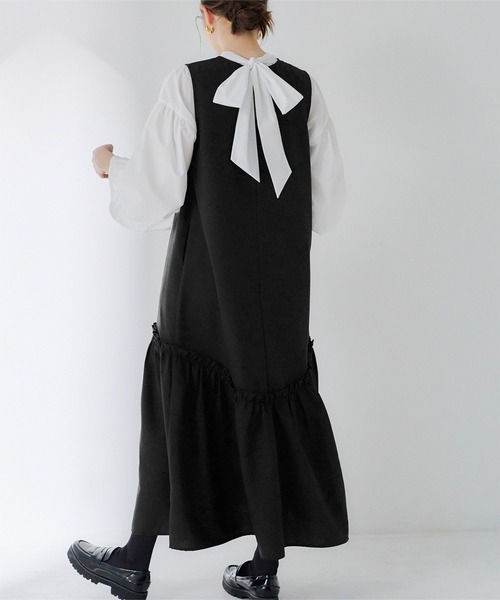 クルーネックティアードワンピース（ワンピース）｜titivate（ティティ