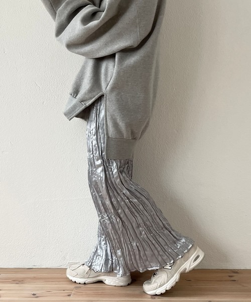wee9s(ウィークス)の「daily daily metallic washer skirt / デイリーデイリーメタリックワッシャースカート(スカート・レディース・シルバー/ブラック・FREE)」の5枚目の写真