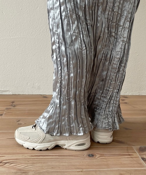 wee9s(ウィークス)の「daily daily metallic washer skirt / デイリーデイリーメタリックワッシャースカート(スカート・レディース・シルバー/ブラック・FREE)」の8枚目の写真