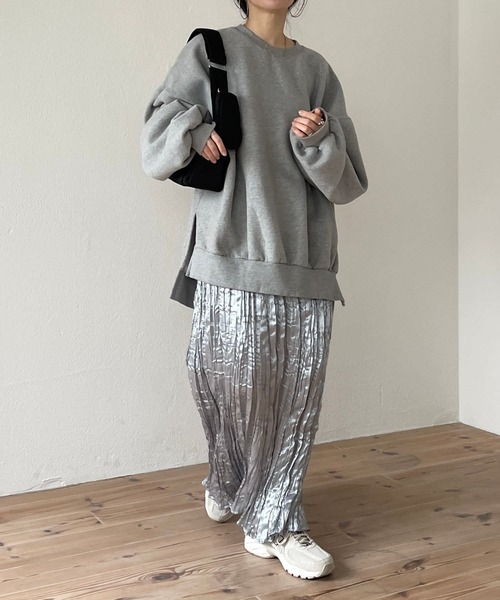 wee9s(ウィークス)の「daily daily metallic washer skirt / デイリーデイリーメタリックワッシャースカート(スカート・レディース・シルバー/ブラック・FREE)」の11枚目の写真