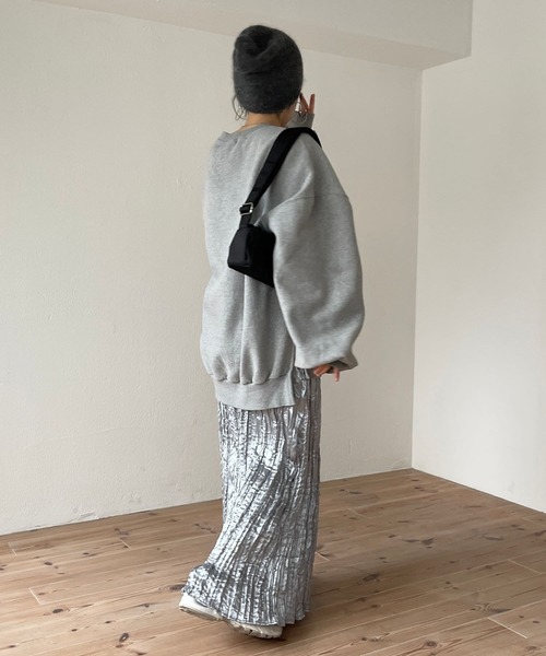 wee9s(ウィークス)の「daily daily metallic washer skirt / デイリーデイリーメタリックワッシャースカート(スカート・レディース・シルバー/ブラック・FREE)」の12枚目の写真