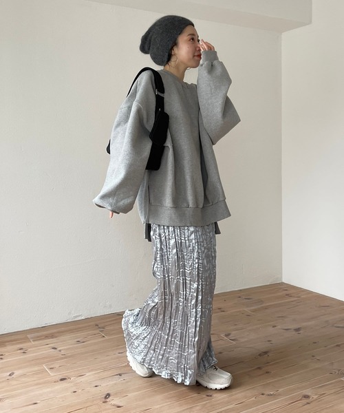 wee9s(ウィークス)の「daily daily metallic washer skirt / デイリーデイリーメタリックワッシャースカート(スカート・レディース・シルバー/ブラック・FREE)」の9枚目の写真