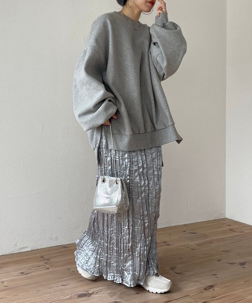wee9s(ウィークス)の「daily daily metallic washer skirt / デイリーデイリーメタリックワッシャースカート(スカート・レディース・シルバー/ブラック・FREE)」の18枚目の写真