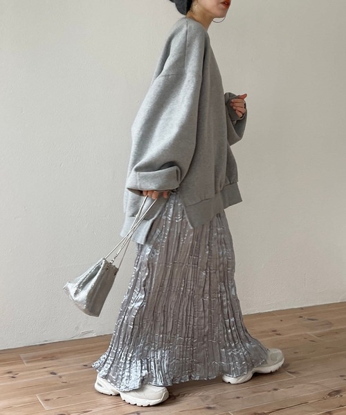 wee9s(ウィークス)の「daily daily metallic washer skirt / デイリーデイリーメタリックワッシャースカート(スカート・レディース・シルバー/ブラック・FREE)」の19枚目の写真