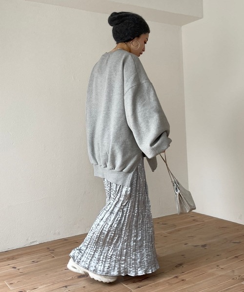 wee9s(ウィークス)の「daily daily metallic washer skirt / デイリーデイリーメタリックワッシャースカート(スカート・レディース・シルバー/ブラック・FREE)」の20枚目の写真