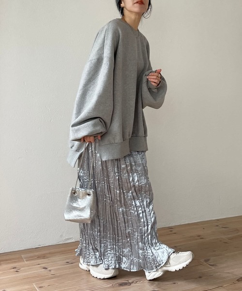 wee9s(ウィークス)の「daily daily metallic washer skirt / デイリーデイリーメタリックワッシャースカート(スカート・レディース・シルバー/ブラック・FREE)」の22枚目の写真