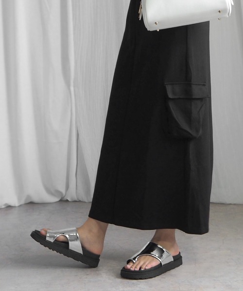 minia（ミニア）の「フットベットトングサンダル（サンダル・レディース・ゼブラ/アイボリー/シルバー/ブラック・S/M/L）」の18枚目の写真